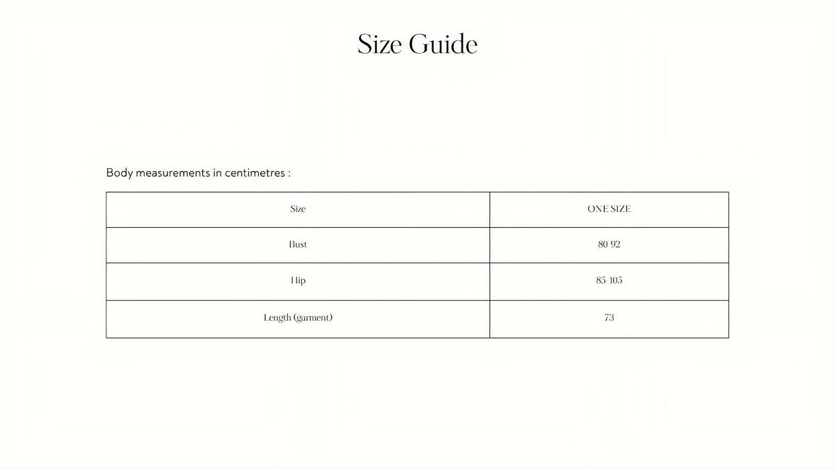 Garment measurements