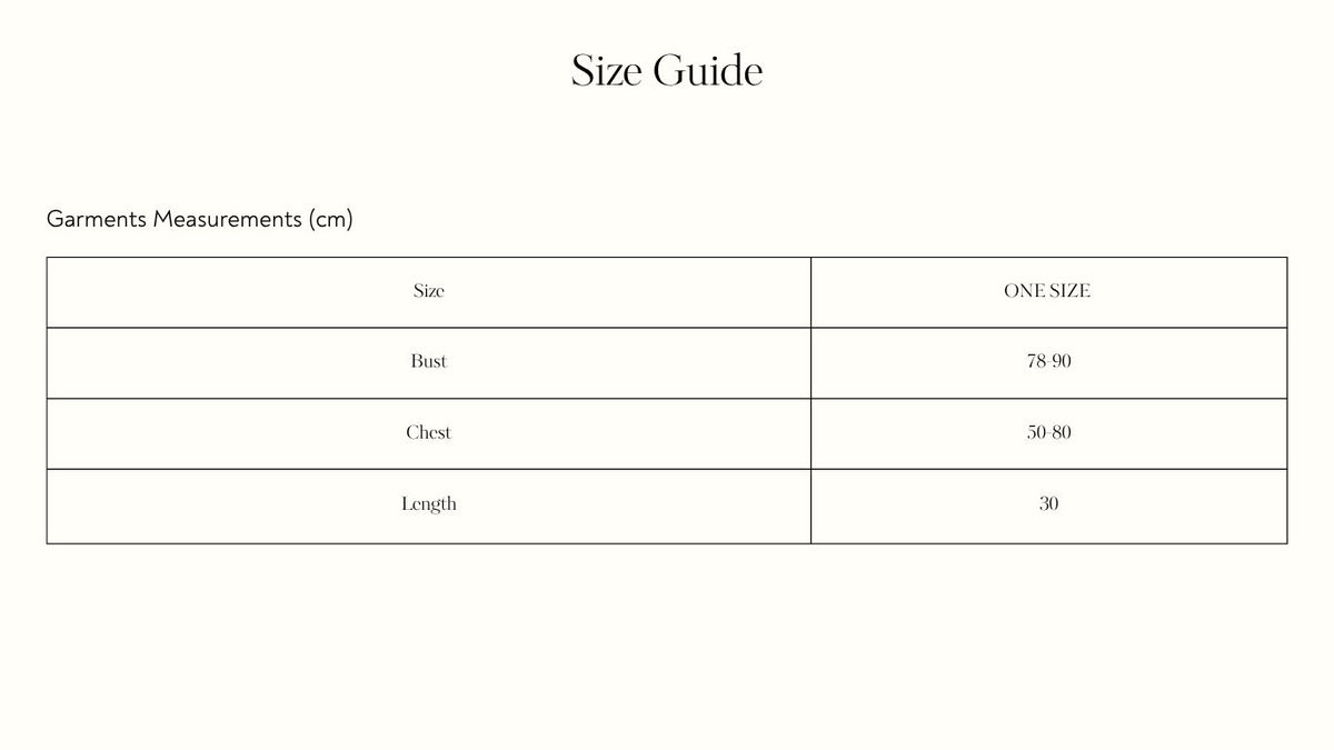 Garment measurements